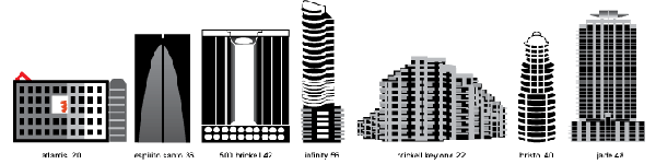 mini Brickell buildings