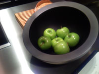 green apples, Bulthaup showroom, Miami Design District